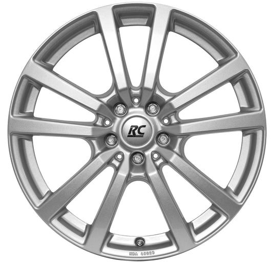 RC-Design RC25 kristallsilber lackiert 7.5x17 ET53 - LK5/120 ML65.1