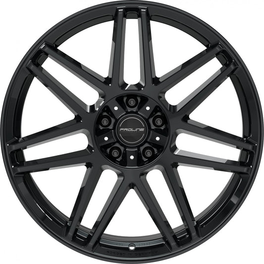 Proline PFG forged black glossy 10x22 ET35 - LK5/130 ML84