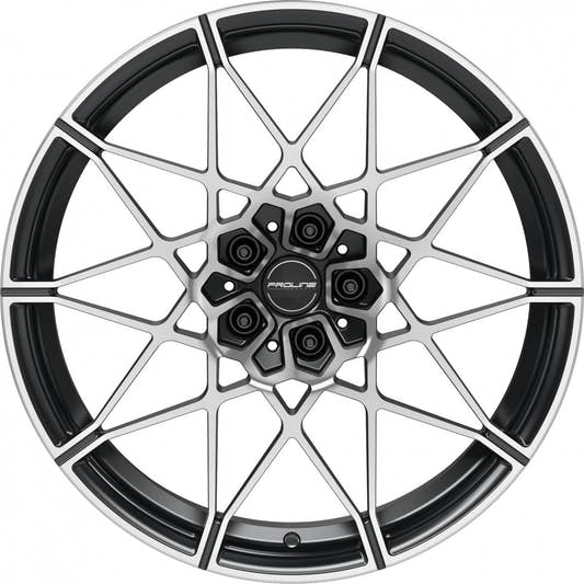 Proline PFM forged black matt polished Alufelge 9.5x20 Zoll ET28 LK 5x112 ML66.5