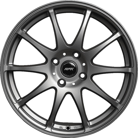 RFK Wheels SLS401 matt graphite 7x17 ET18 - LK4/108 ML65.1
