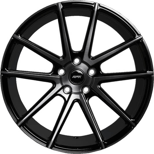 RFK Wheels GLS302 gloss black brushed 8.5x19 ET35 - LK5/100 ML63.3