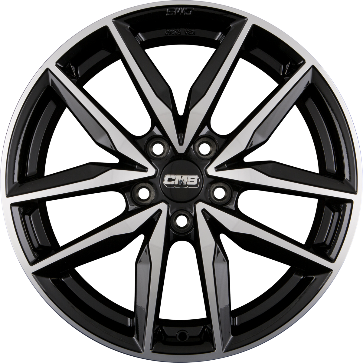 CMS C28 diamond black Alufelge 7x17 Zoll ET48 LK 5x108 ML65.1 – Bild 8