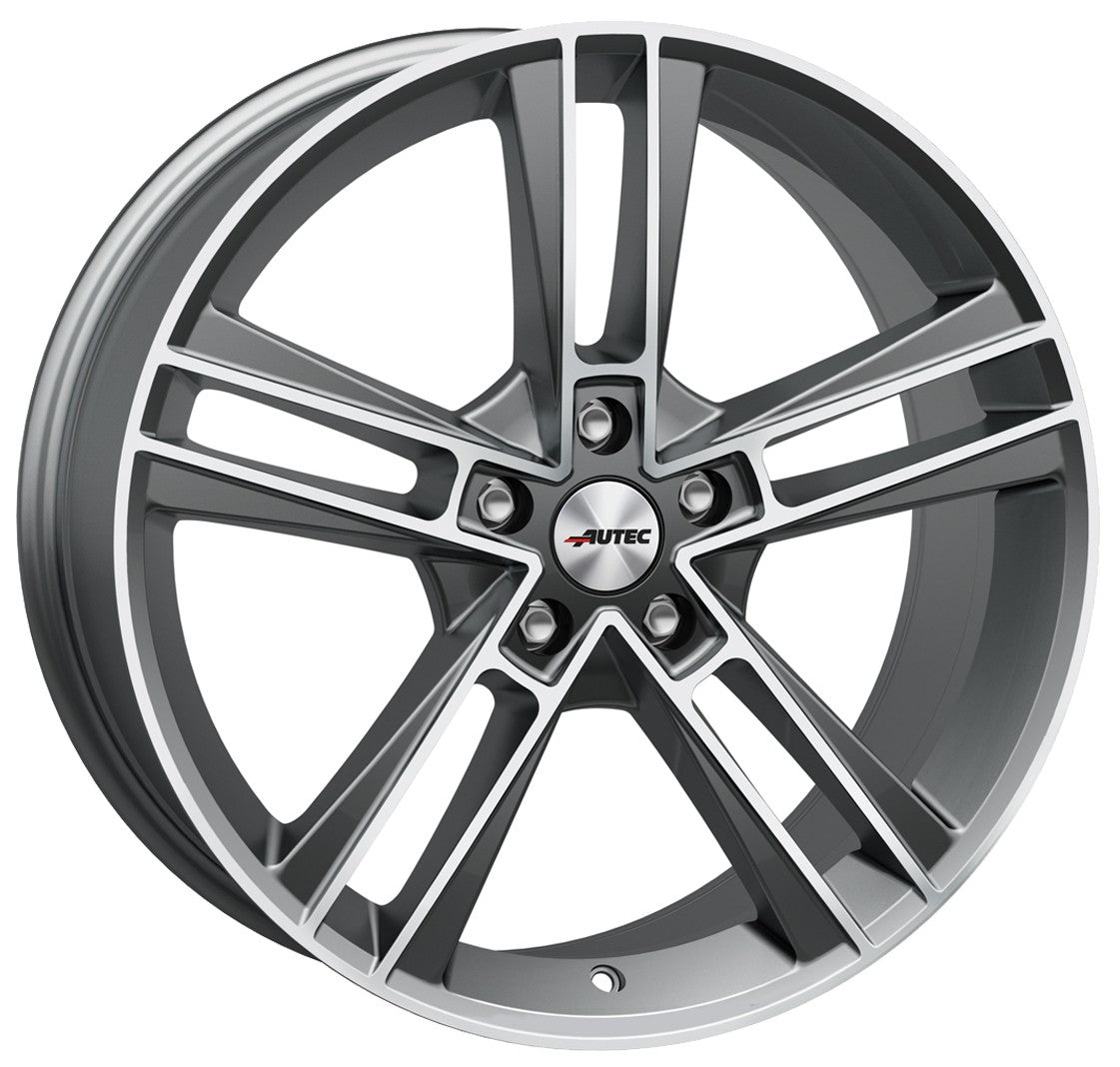 Autec Typ R - Rias titansilber matt poliert Alufelge 8.5x19 Zoll ET40 LK 5x114.3 ML70