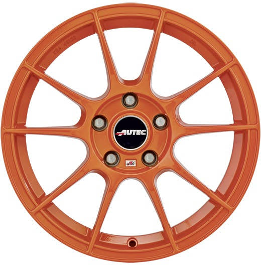 Autec Typ W - Wizard racing orange Alufelge 6.5x15 Zoll ET46 LK 4x108 ML63.3 – Bild 2