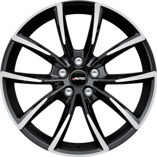 Autec Typ AS - Astana schwarz poliert 7x17 ET50 - LK5/114.3 ML67.1