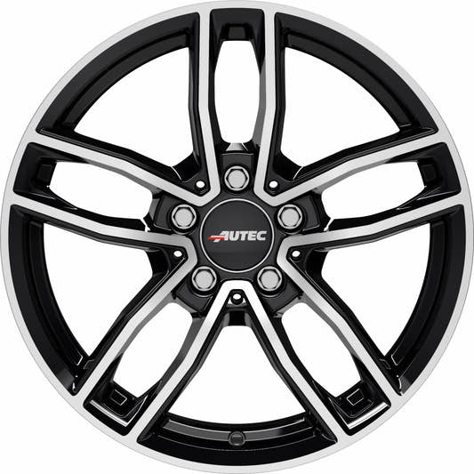 Autec Typ MC - Mercador schwarz poliert Alufelge 7.5x18 Zoll ET44 LK 5x112 ML66.5