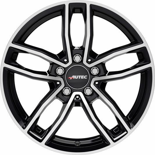 Autec Typ MC - Mercador schwarz poliert 8x19 ET43 - LK5/112 ML66.5