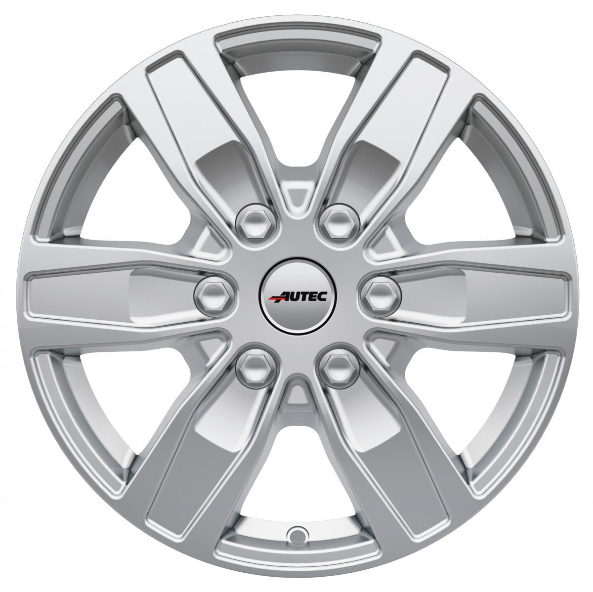 Autec Typ Q - Quantro 6-Loch brillantsilber 7x17 ET45 - LK6/120 ML74.6