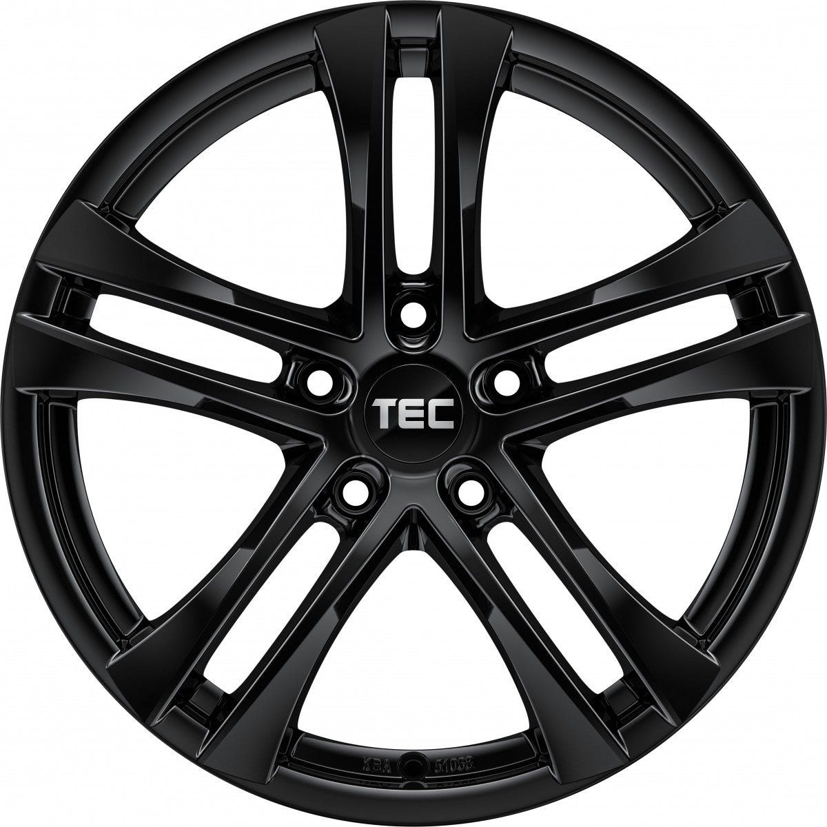 TEC Speedwheels AS4 black glossy 7x16 ET38 - LK5/105 ML56.6