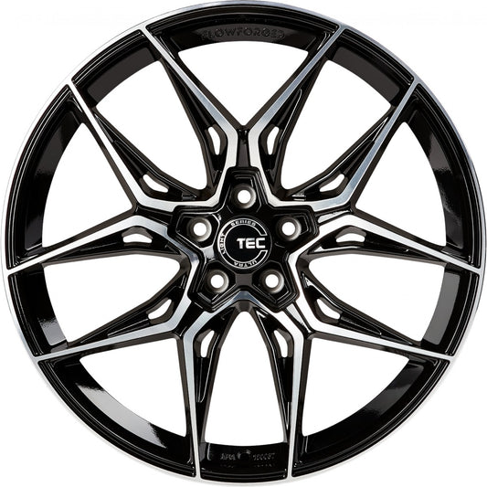 TEC Speedwheels GT9 schwarz-glanz-frontpoliert 8x19 ET45 - LK5/112 ML66.6