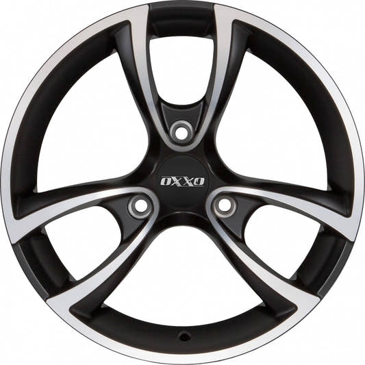 Oxxo Trias matt black / polished Alufelge 6x15 Zoll ET25 LK 3x112 ML57.1