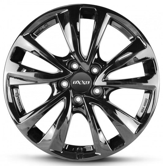 Oxxo Oberon 5 black 7x17 ET50 - LK5/108 ML63.4