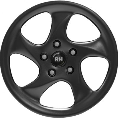 RH Alurad AH Turbo racing schwarz lackiert 11x18 ET52 - LK5/130 ML71.5