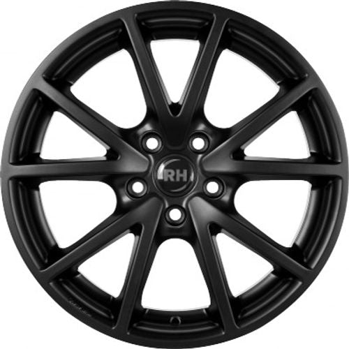 RH Alurad DE Sports racing schwarz lackiert Alufelge 8x18 Zoll ET45 LK 5x112 ML72.6 – Bild 2