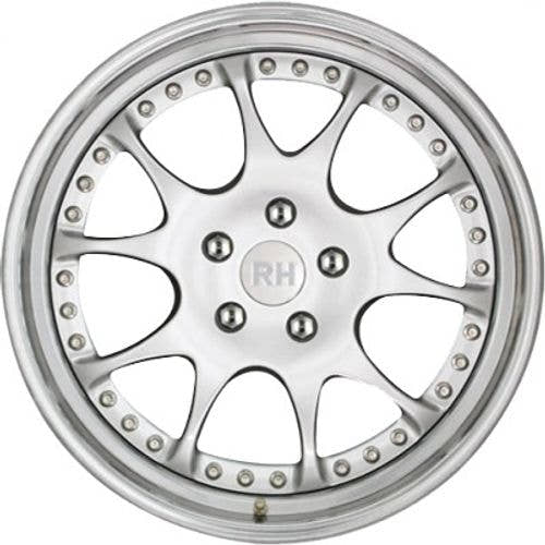 RH Alurad MK Dynamik silber horn hochglanz poliert Alufelge 10x18 Zoll ET54 LK 5x112 ML158 – Bild 2