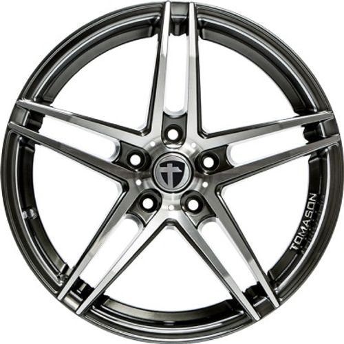 Tomason TN12 dark hyperblack polished Alufelge 8.5x19 Zoll ET40 LK 5x108 ML72.6 – Bild 2