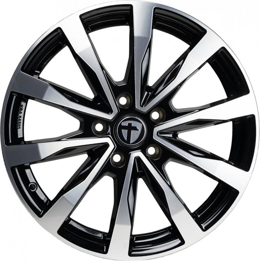 Tomason TN28 black polished 7.5x18 ET53 - LK5/118 ML71.1
