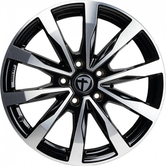 Tomason TN28 black polished 7.5x18 ET53 - LK5/130 ML78.1