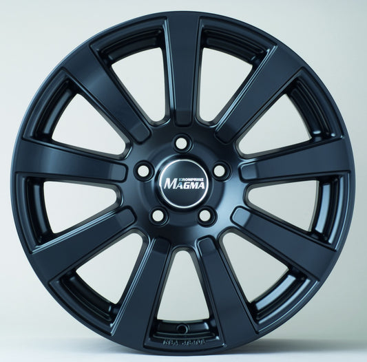 Magma Interio mattschwarz-lackiert 7x16 ET38 - LK5/100 ML63.4