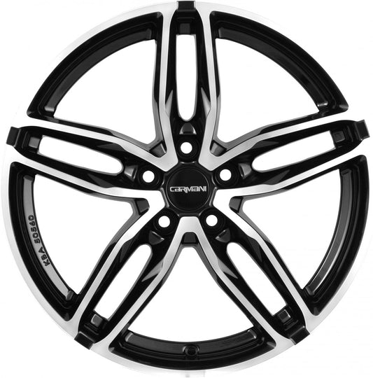 Carmani 13 Twinmax black polish 8.5x19 ET35 - LK5/112 ML66.6