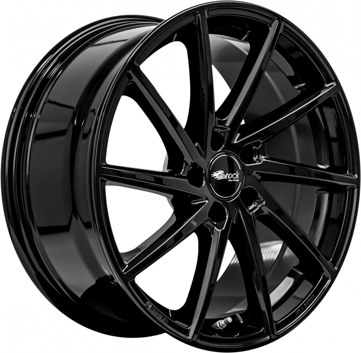 Brock B37 schwarz lackiert 8x18 ET50 - LK5/112 ML57.1