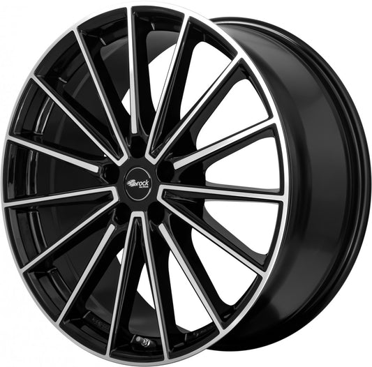 Brock B43 schwarz glanz front-poliert 8x20 ET40 - LK5/114.3 ML66.1
