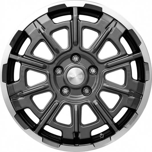 Brock B45 himalaya-grey front-poliert Alufelge 7.5x18 Zoll ET53 LK 5x130 ML78.1 – Bild 2