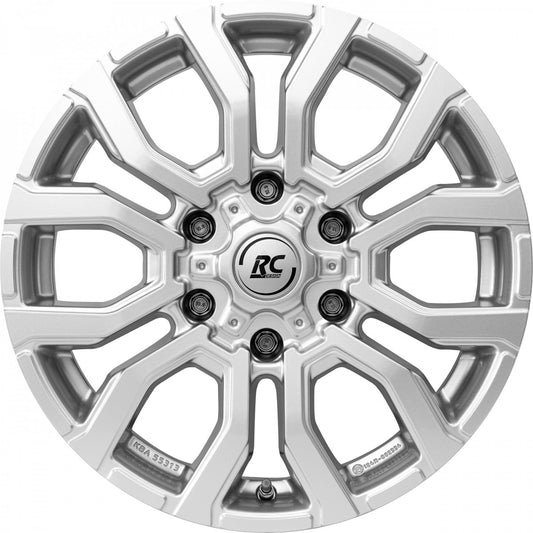 RC-Design RC35 kristallsilber 6.5x17 ET62 - LK6/130 ML84.1