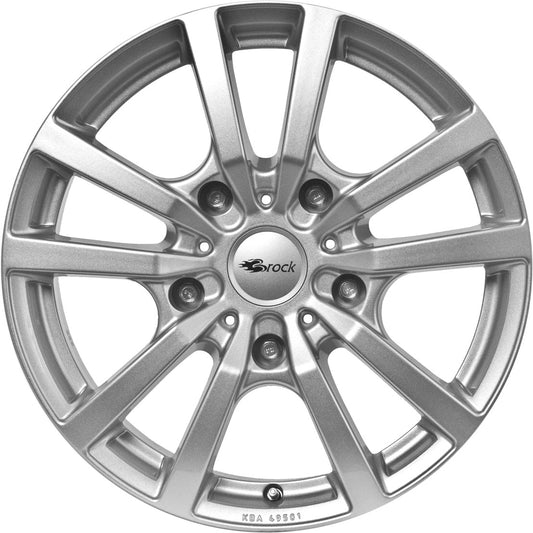 RC-Design RC25T kristallsilber lackiert 6.5x16 ET60 - LK5/130 ML89.1