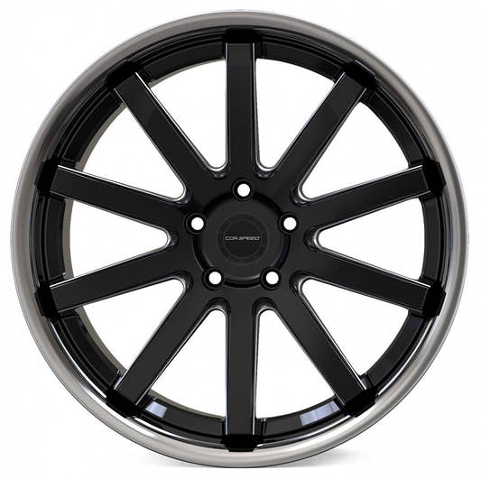 Corspeed Deville Inox mattblack PureSport gefräst 9x20 ET40 - LK5/115 ML73.1