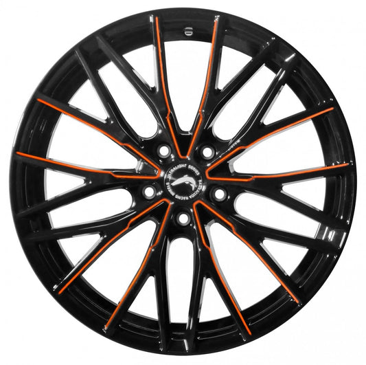 Barracuda Project 3.0 black gloss flashorange - DS10 8.5x19 ET33 - LK5/112 ML73.1