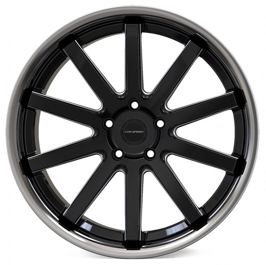 Corspeed Deville Inox mattblack PureSport gefräst - DS15 10x20 ET32 - LK5/112 ML73.1