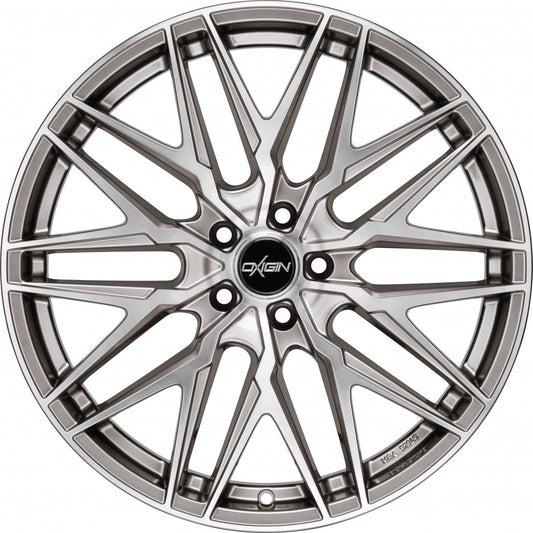 Oxigin 25 Oxcross hyper silver polish 8.5x19 ET45 - LK5/112 ML66.6