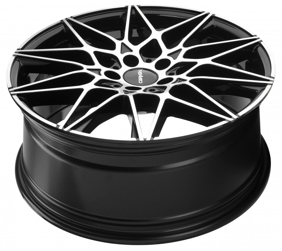 Carmani 18 Knut black polish 8x18 ET35 - LK5/120 ML72.6