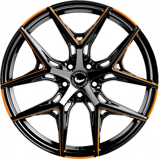 Barracuda Razzer flash orange PureSports gefräst 10.5x22 ET40 - LK5/114.3 ML73.1