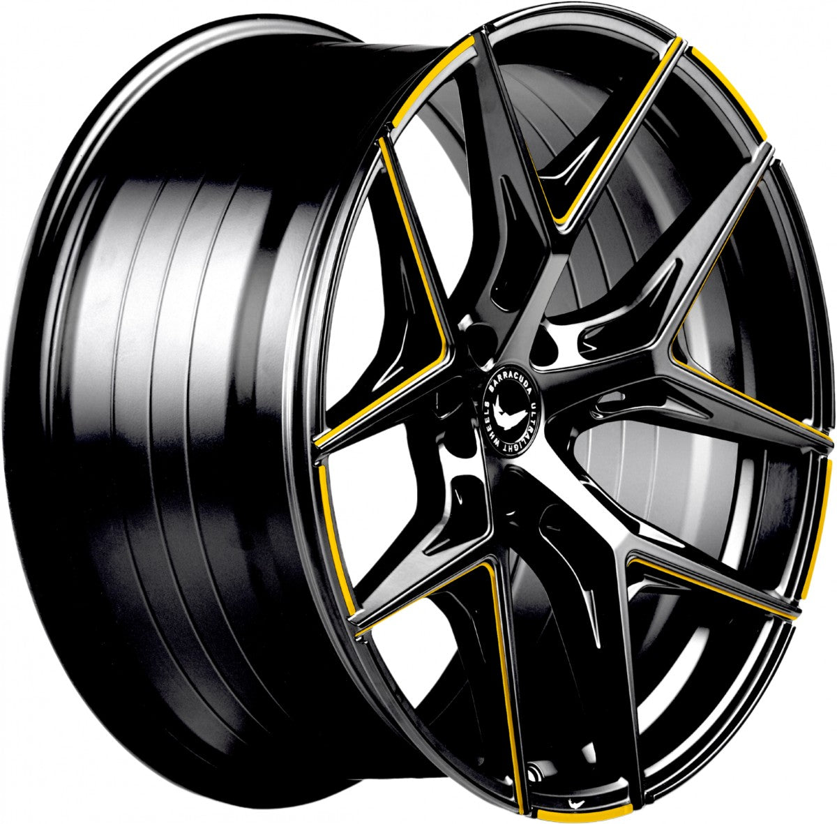 Barracuda Razzer flash yellowgold PureSports gefräst Alufelge 10.5x21 Zoll ET35 LK 5x112 ML73.1 – Bild 3