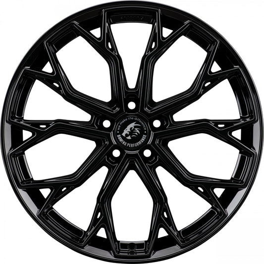 Damina Performance DM18 black painted 8.5x19 ET35 - LK5/120 ML72.6