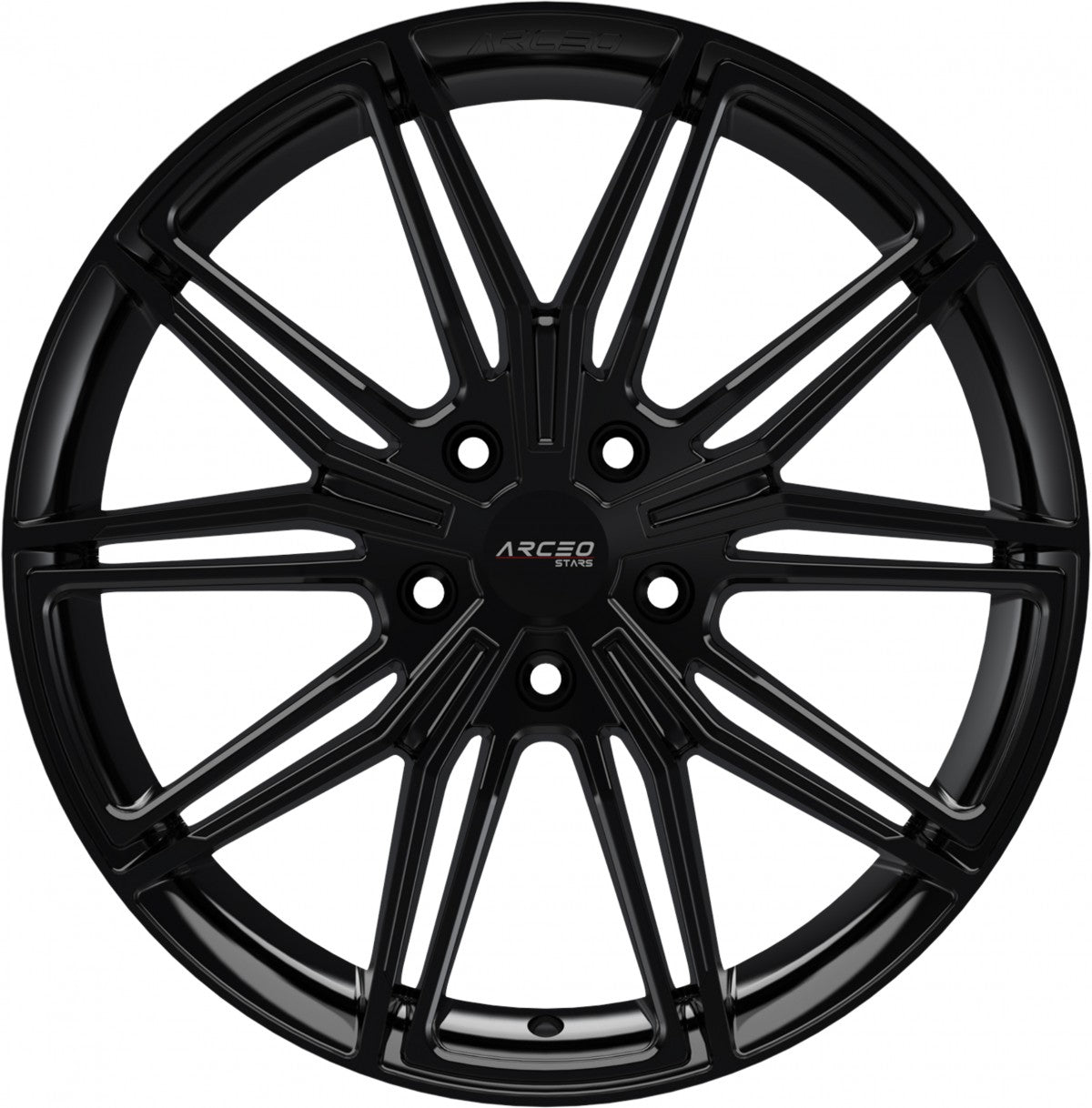 Arceo Wheels ASW05 glossy black 8x19 ET40 - LK5/108 ML73.1