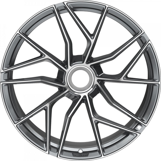 Proline Techart Formula VII Race grey polished Alufelge 12x21 Zoll ET42 LK 1x1 ML84 – Bild 2