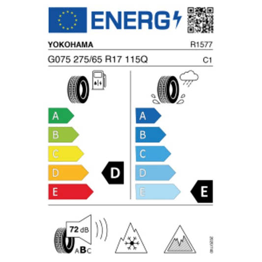 Yokohama IceGuard G075 3PMSF 275/65 R17 115Q – Bild 2