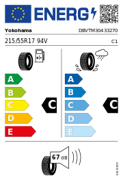 Yokohama Bluearth E51A 215/55 R17 94V
