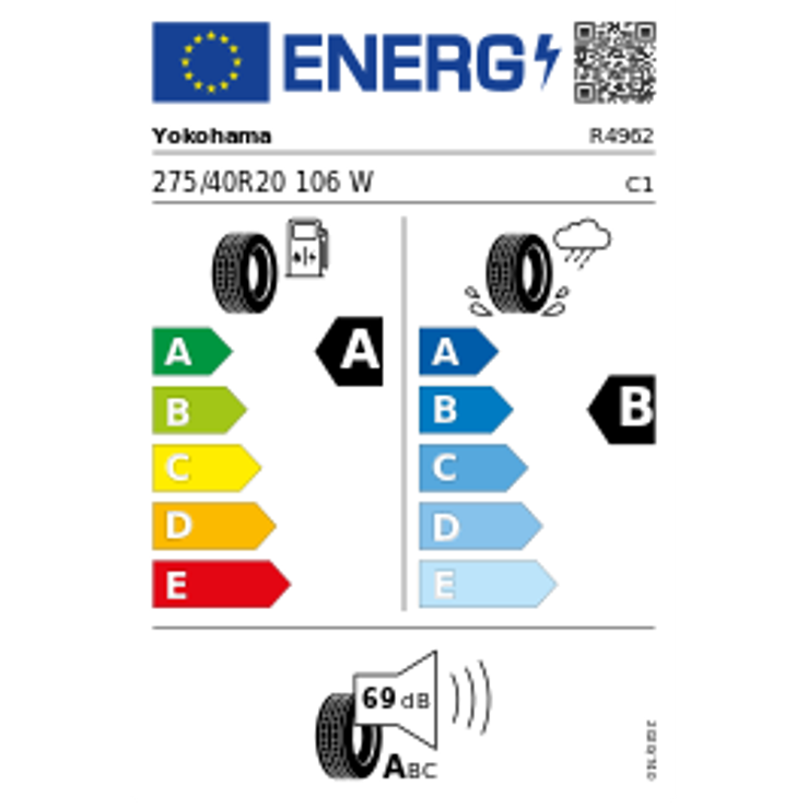 Yokohama Advan Sport (V107) * RPB XL 275/40 R20 106W – Bild 2