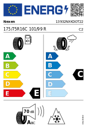 Nexen Winguard WT1 3PMSF DOT22 175/75R16C 101/99R DOT DOT22 – EU-Reifenlabel