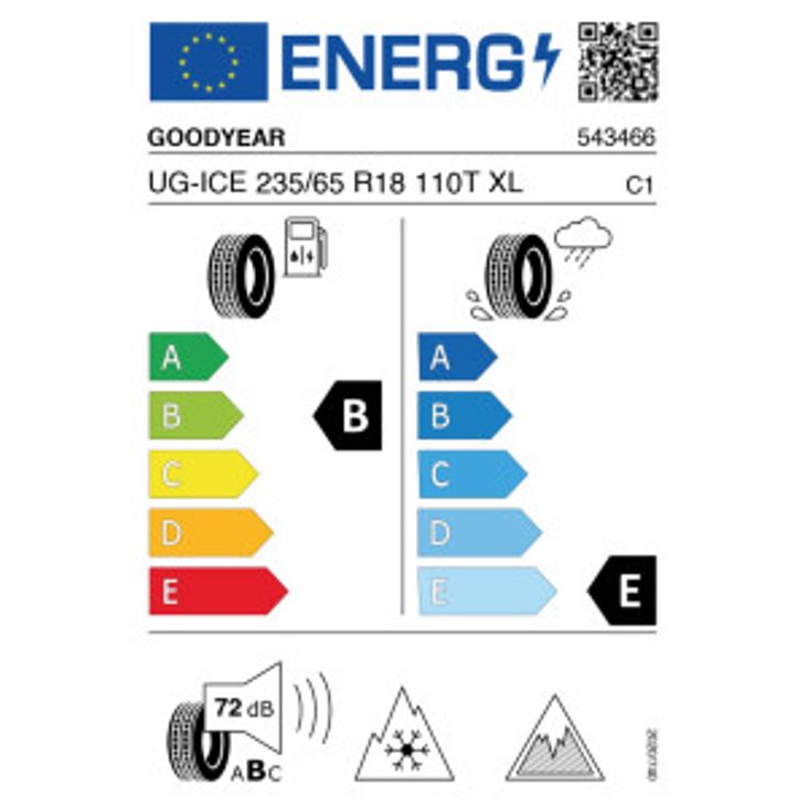 Goodyear Ultragrip Ice SUV GEN-1 235/65 R18 110T – Bild 2