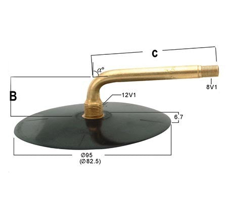 Diverse Hersteller Schlauch 29800146 12 Zoll Metallventil