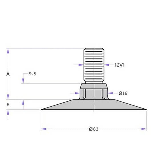 Kabat Schlauch 36 Zoll Luft-Wasser-Ventil (DER278) – Bild 2
