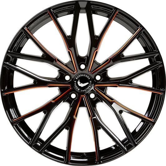 Barracuda Project 3.0 black gloss flashcopper Alufelge 10x20 Zoll ET40 LK 5x120 ML72.6 – Bild 2