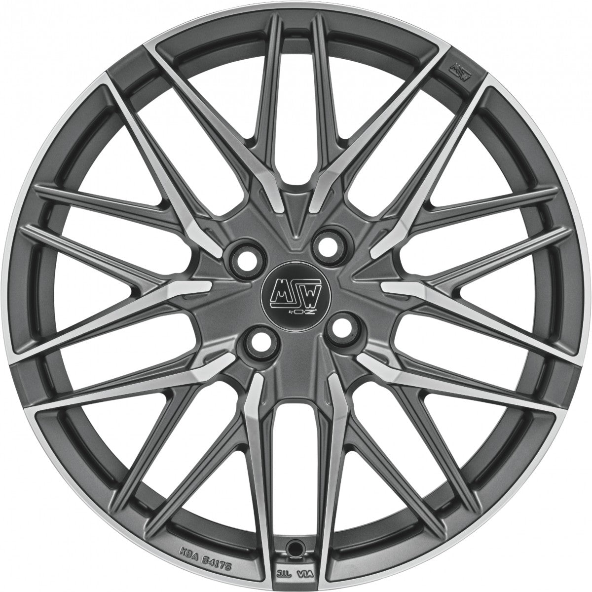 MSW 50/4 gun metal poliert Alufelge 7x17 Zoll ET42 LK 4x100 ML63.3 – Bild 2