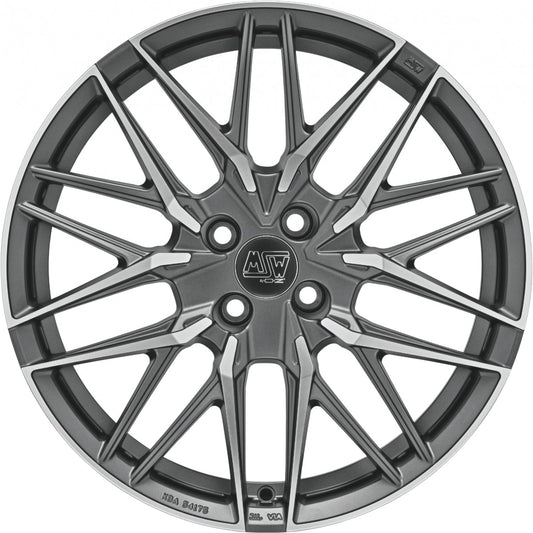 MSW 50/4 gun metal poliert Alufelge 7x17 Zoll ET42 LK 4x100 ML63.3 – Bild 2