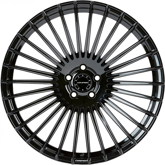 Corspeed Atmos higloss-black Alufelge 10.5x22 Zoll ET35 LK 5x114.3 ML73.1 – Bild 2